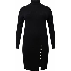 Úpletové šaty 'CABA' Vero Moda Curve černá