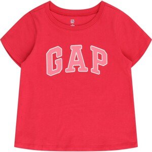 Tričko GAP světle růžová / červená / bílá
