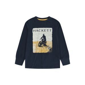 Tričko Hackett London námořnická modř / hořčicová / bílá