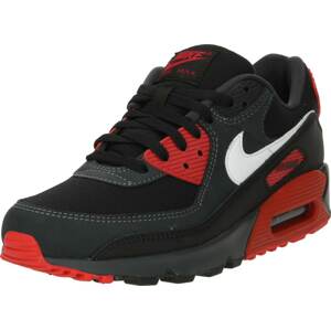 Tenisky 'AIR MAX 90' Nike Sportswear antracitová / červená / bílá