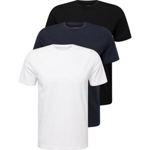 Tričko 'Antiqua' Bruun & Stengade modrá / černá / bílá