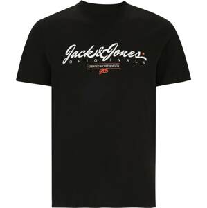 Tričko 'SYMBOL' Jack & Jones Plus červená / černá / bílá