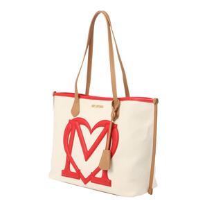 Love Moschino Nákupní taška 'SPORTY' béžová / červená