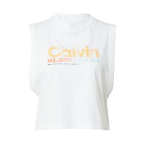 Calvin Klein Jeans Top světlemodrá / oranžová / bílá