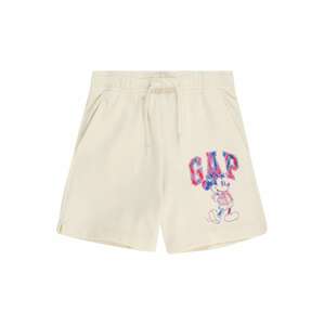 GAP Kalhoty modrá / pink / barva bílé vlny