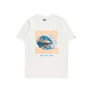 QUIKSILVER Funkční tričko 'HIGHERLIFE' námořnická modř / azurová / pastelově oranžová / bílá