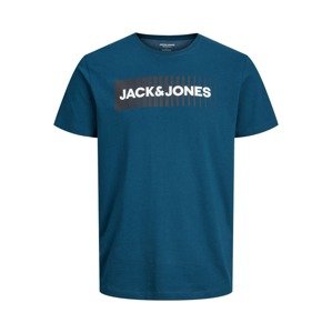 Jack & Jones Plus Tričko modrá / černá / bílá