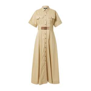 Lauren Ralph Lauren Košilové šaty 'YUJENE' světle béžová