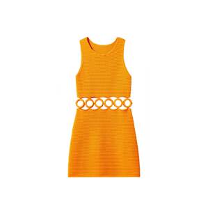 MANGO Úpletové šaty oranžová