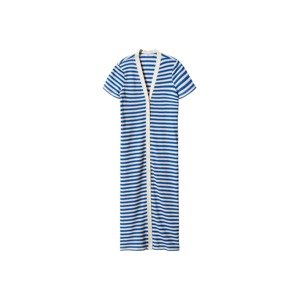 MANGO Úpletové šaty 'tuni2'  modrá / bílá