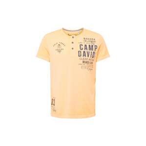 CAMP DAVID Tričko jasně oranžová / černá / bílá
