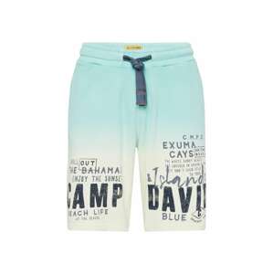 CAMP DAVID Kalhoty námořnická modř / mátová / bílá