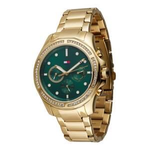 TOMMY HILFIGER Analogové hodinky  námořnická modř / zlatá / zelená / červená