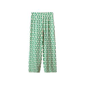 MANGO Kalhoty krémová / trávově zelená