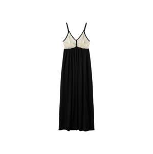 MANGO Letní šaty 'Eva' černá / offwhite