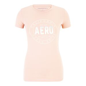AÉROPOSTALE Tričko růžová / bílá