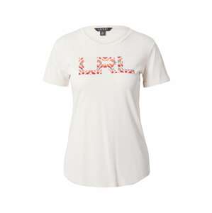 Lauren Ralph Lauren Tričko 'HAILLY' krémová / světlemodrá / oranžová / červená