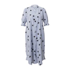 Masai Košilové šaty 'Nomi' kouřově modrá / antracitová / černá / bílá