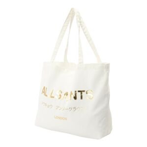 AllSaints Nákupní taška zlatá / bílá