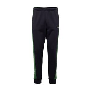 LACOSTE Sportovní kalhoty antracitová / zelená / bílá