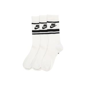 Nike Sportswear Ponožky 'Nike Sportswear Essential'  černá / bílá