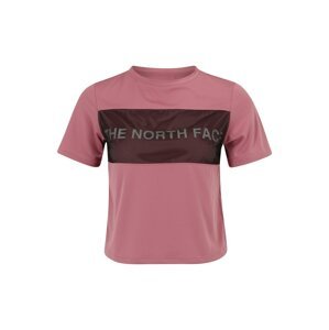 THE NORTH FACE Funkční tričko pink / černá / bílá