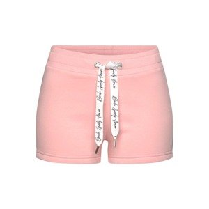 BENCH Pyžamové kalhoty pastelově růžová / černá / bílá