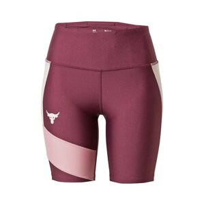 UNDER ARMOUR Sportovní kalhoty 'Prjct Rock HG'  bobule / růžová / bílá