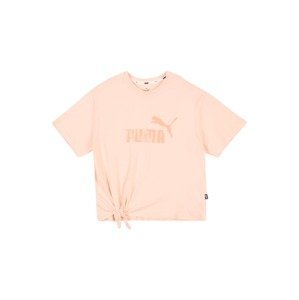 PUMA Tričko broskvová / pastelově růžová