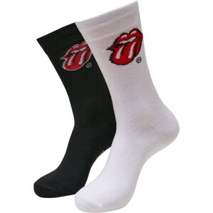 Merchcode Ponožky 'Rolling Stones Tongue'  krvavě červená / černá / bílá