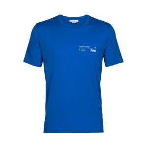 ICEBREAKER Funkční tričko 'M Tech Lite II SS Tee Alpine Zone' modrá / pink / bílá