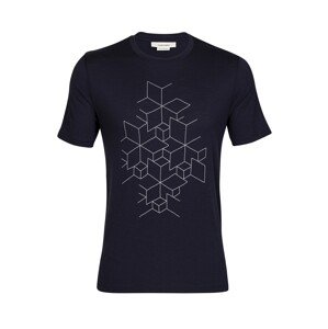 ICEBREAKER Funkční tričko 'Tech Lite II Snowflake'  modrá / bílá