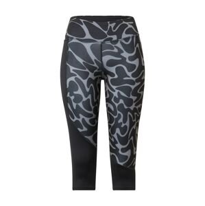 Reebok Sport Sportovní kalhoty 'Capri-Tight' světle šedá / černá
