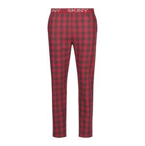 Skiny Pyžamové kalhoty  červená / černá / bílá