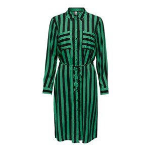 JDY Košilové šaty 'Zoe'  trávově zelená / černá