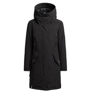 khujo Zimní kabát 'Charlyn 3' černá / bílá