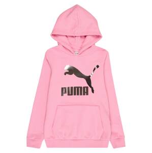 PUMA Sportovní mikina  pink / stříbrná