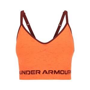 UNDER ARMOUR Sportovní podprsenka oranžová / černá