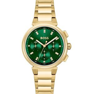 BOSS Black Analogové hodinky  zlatá / zelená