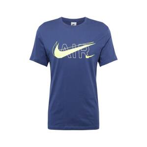 Nike Sportswear Tričko  enciánová modrá / světle žlutá / bílá