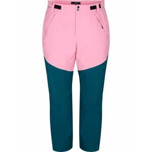 Zizzi Outdoorové kalhoty  petrolejová / pink