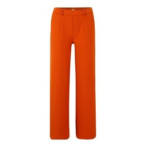 OBJECT Kalhoty se sklady v pase 'LISA' oranžová