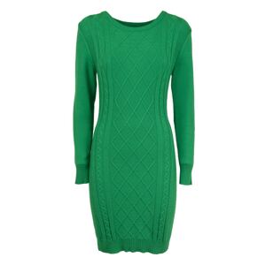 Influencer Úpletové šaty  zelená