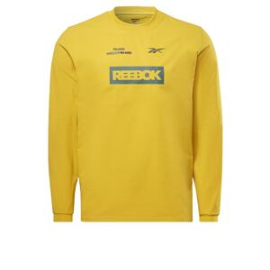 Reebok Sport Funkční tričko žlutá / petrolejová / černá