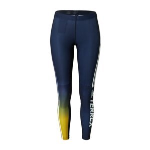 ADIDAS TERREX Sportovní kalhoty 'Agravic XC Race' modrá / oranžová / bílá