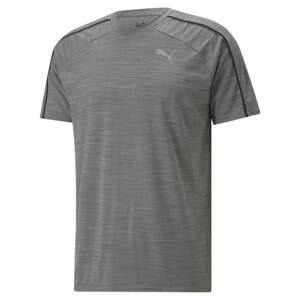 PUMA Funkční tričko  šedá / šedý melír / černá