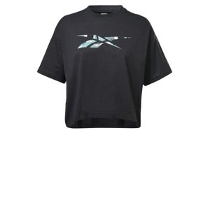 Reebok Sport Funkční tričko modrá / černá / bílá