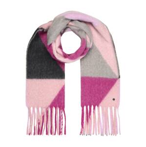 ESPRIT Šála  šedá / pink / růžová / černá