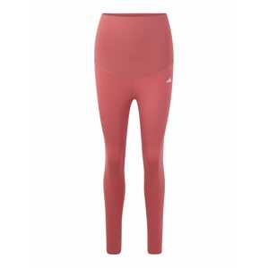ADIDAS PERFORMANCE Sportovní kalhoty stříbrně šedá / pink / bílá