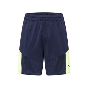 PUMA Sportovní kalhoty  námořnická modř / světle zelená
